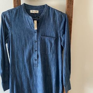 Madewell 100% Cotton Denim Midi Dress